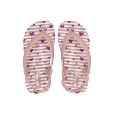 Imagem de Chinelo De Bebê Menina Papete Leve e Macio Molekinha 2739300, Rosa, Br