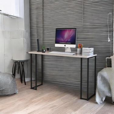 Imagem de Mesa Estudo 120cm pés Pretos Modelo luxo Escritorio - D+MOB, OffWhite