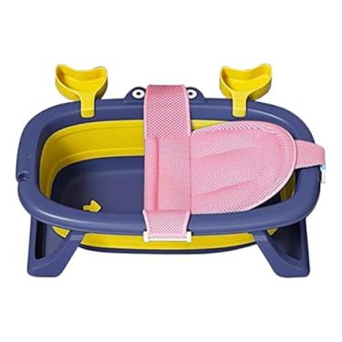 Imagem de Banheira Dobrável Compacta Com Rede De Segurança Para Bebês