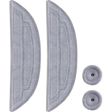 Imagem de Kit de acessórios para Roborock S8 MaxV Ultra Vacuum Peças de reposição, 4 panos de esfregão