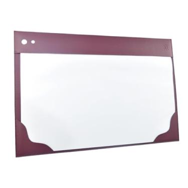 Imagem de Risque e Rabisque de Mesa A3 Sintético Vayly com Base Antiderrapante e Design Sofisticado. (Vinho)