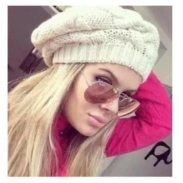 Imagem de Boina Trança Touca Feminina De Lã Várias Cores pietrix, Creme