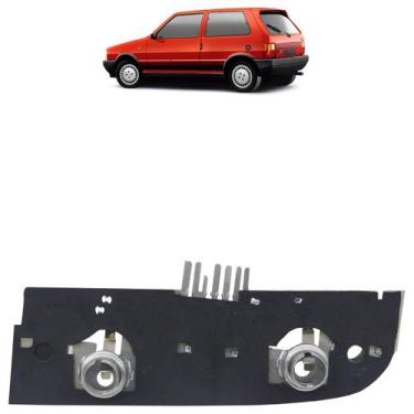 Imagem de Circuito Lanterna Traseira Uno 1984 A 2004 Contato Inox Carcaça Preta 