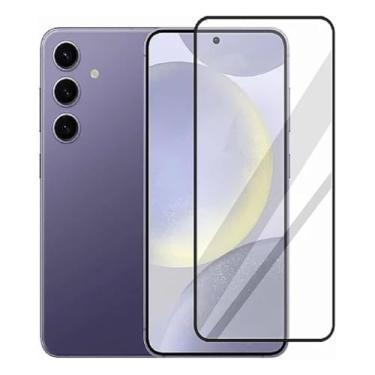 Imagem de Película de Vidro Temperado 3D para Samsung S24 Plus, Proteção Total da Tela 6.7", Preta