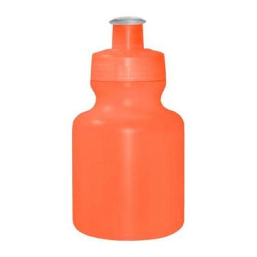 Imagem de Kit 50 Squeezes 300Ml Laranja Neon Plástico Premium - Bb Store