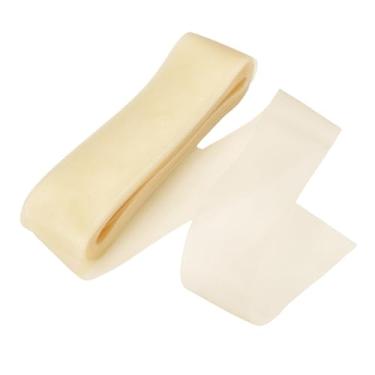 Imagem de HARFINGTON Trança de crina de cavalo rígida, 50 metros, 7,6 cm, acabamento macio de crina de cavalo para costura de desossada de poliéster, vestido de casamento, vestido de dança, corte modelador