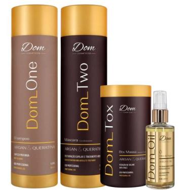Imagem de Kit Dom Progressiva Btox Oleo Reparador 60ml Finaliza Pontas - Dom Cos