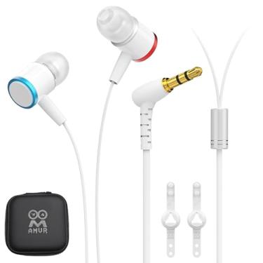 Imagem de AMVR Noise-Isolating in-Ear Headphones Compatible with Meta Quest 3 - VR Accessories Low Bass Earphones with Custom Silicone Earplugs and Strap Holder | Enhance 360-Degree Surround Sound