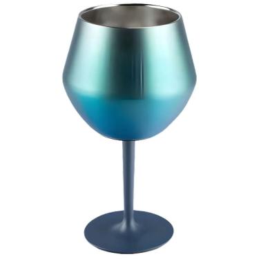 Imagem de Taça Copo Termico 2 em 1 Inox Drink Vinho Bebida Cocktail Praia Piscina Resistente Lazer Moderno Festa Evento