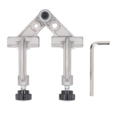 Imagem de Double Handle Pipe Clamp Aluminium Die Casting 10-180 ° Quick Release Right Angle Corner Clamp para Carpintaria