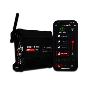 Imagem de Modulo Stetsom Hl400.4 Dsplayer 400X4 Usb Dsp Play Bluetooth