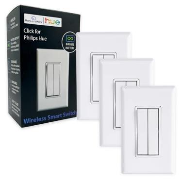 Imagem de RunLessWire Clique Para Philips Hue Wireless Battery Free Dimming Smart Switch Controle De Iluminação Lâmpada Friends Of Funciona Com Todos Os Hubs Automação Residencial Por Meio Ponte E Aplicativo