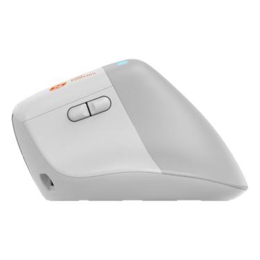 Imagem de Mouse Bluetooth Sem Fio Wireless Vertical Ergonomico D-m4 (Branco)