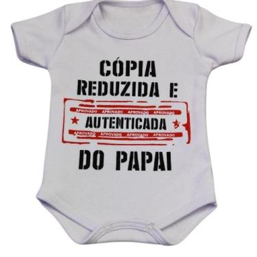Imagem de Body Infantil Manga Curta Branco Temático Bebê Frase 100% Suedine - Sa