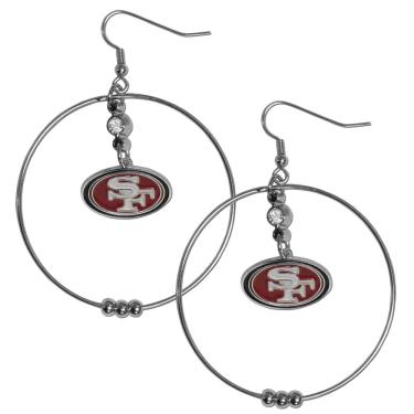 Imagem de NFL Siskiyou Sports San Francisco 49ers brincos de argola de 5 cm cor de time tamanho único