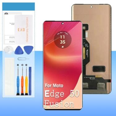 Imagem de Substituição de tela original para Motorola Moto Edge 50 Fusion 17.0 cm XT2429-1 Tela LCD Touch Digitalizador de Substituição