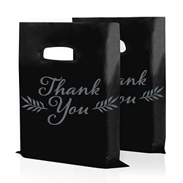Imagem de Houseables Bolsas de agradecimento, sacolas de mercadorias, bolsa de plástico de agradecimento, para boutique, varejo, compras, presente, pequenas empresas, clientes, produtos, fornecedores, lojas
