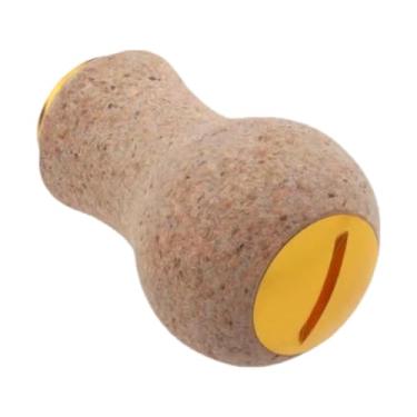 Imagem de RNXRZANK Botão de Pesca Acessório de Pesca Modificação Prático Portátil Cortiça de Borracha Resistente Reparo Faça Você Mesmo Botão de Alça Elétrica, Ouro
