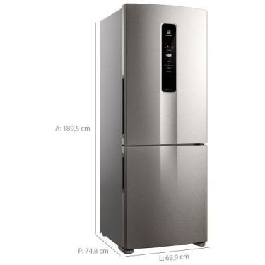Imagem de Refrigerador 490L ELECTROLUX com 02 Portas Inverter Frost Free Bottom 