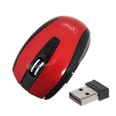 Imagem de Mouse Sem Fio 10m Alcance Usb Óptico 6 Botões KPMU403 - Knup, Vermelho