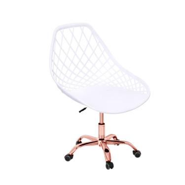 Imagem de Cadeira  Kaila Branca | Rose Gold