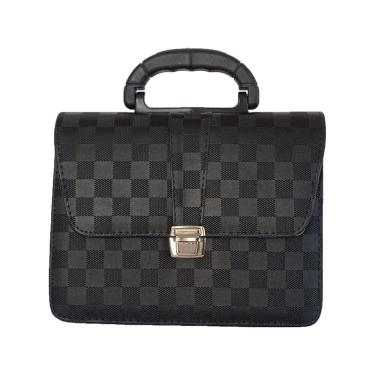 Imagem de Pasta Executiva Ccb Dupla Quadriculado F1 Preto Ap - R1682