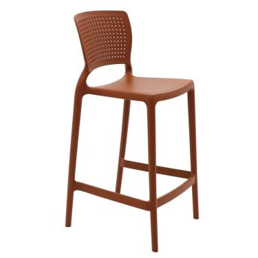 Imagem de Cadeira Tramontina Safira Alta Residência Em Polipropileno E Fibra De Vidro Terracota 92128242