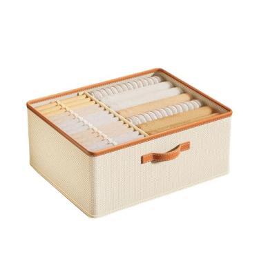 Imagem de Caixa Organizadora Profissional em Não-Tecido - Divisor Removível e Estrutura Reforçada para Armáriosv