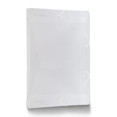 Imagem de Pasta Organizadora Documentos 20mm Aba Elástica Transparente - Dac Esc