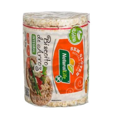 Imagem de Biscoito de Arroz Integral Sem Glúten  80g - NaturalLife