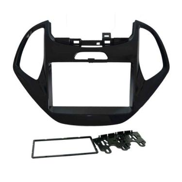 Imagem de Moldura 2 Din Ford Ka / Ka+ 2014, 2015, 2016, 2017 - Black Piano - Fia