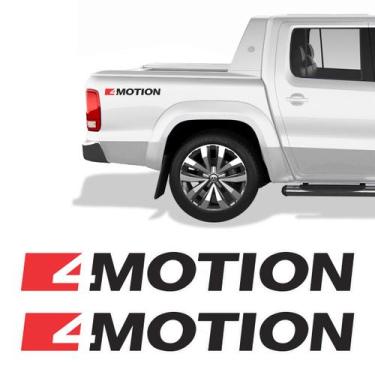 Imagem de Par De Adesivos Emblema 4motion Preto Amarok 2017 - SPORTINOX, Amarok 