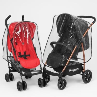 Imagem de Capa de Chuva para Carrinho Bebê Protetora Vento Poeira Sereno Carrinho Bebê Universal Plástico Acabamento Reforçado Fechamento Botão