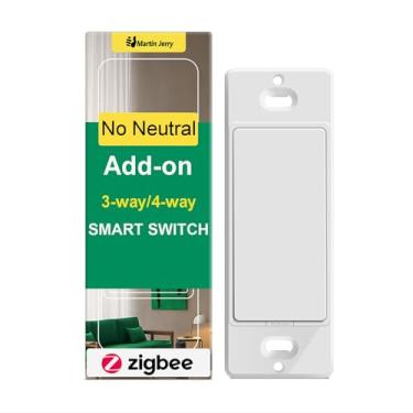 Imagem de Interruptor adicional para interruptor inteligente zigbee de 3 e 4 vias não neutro (US-ZB-SS01T)