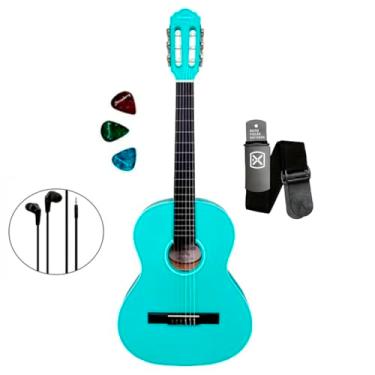 Imagem de Violão Clássico Infantil Giannini Start N6 Para Canhoto (Turquoise Blue Satin)