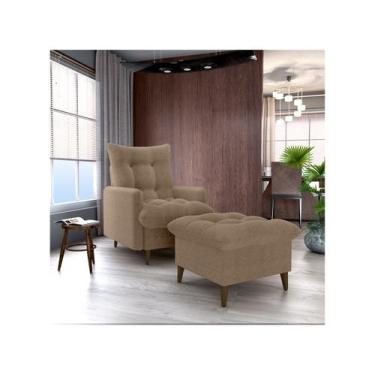 Imagem de Poltrona Decorativa Reclinável com Puff 3 Posições Matrix Montreal, Ma