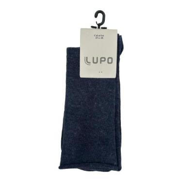 Imagem de Meia lupo sportwear sem punho ref:1275 feminino, Mescla, Jeans, 37/4