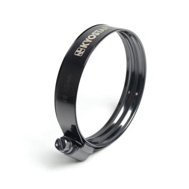 Imagem de Kyostar Braçadeira de camada dupla americana ajustável aço inoxidável titânio azul braçadeira diâmetro ranger, 49-69 mm