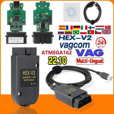 Imagem de Scanner OBD2 VAG COM 23.3 22.10 Vcds Para VW Audi Skoda Seat Ferrament