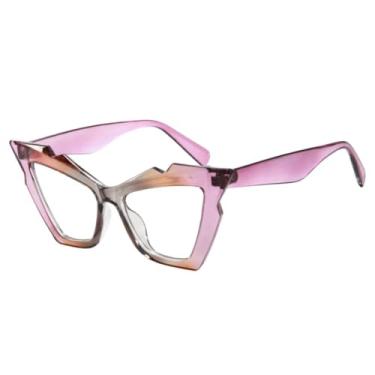Imagem de HCHES Óculos de sol retrô femininos, vermelhos, da moda, coloridos, com lentes UV400, feminino e masculino (T22148-C10)