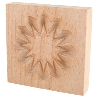 Imagem de Molde de biscoito de madeira, molde de cozimento reutilizável, molde de prensa de biscoito 3D, molde de gravação de biscoito esculpido, faça você mesmo, cortador de biscoitos, molde de cozimento para