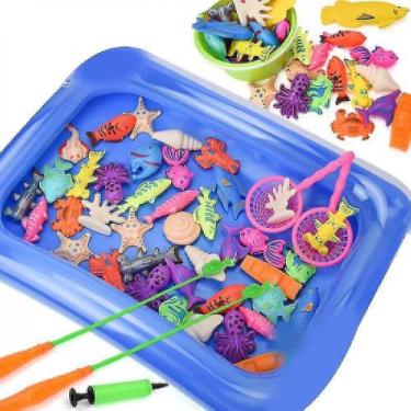 Imagem de Brinquedos de pesca jogo de brinquedos de piscina de pesca magnética p
