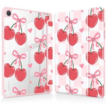 Imagem de Mektron Capa para Samsung Galaxy Tab A9+/A9 Plus 11 polegadas modelo 2024 (SM-X210/X216/X218) com suporte para caneta S, capa fina transparente + suporte de três dobras + despertar/hibernar automático