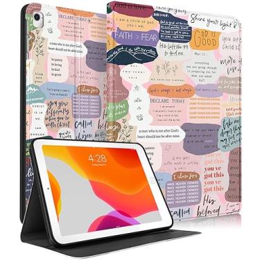 Imagem de Uppuppy Capa para iPad 5ª/6ª geração, para Apple iPad Air de 1ª/2ª geração, para iPad Pro 9,7 polegadas, capa fofa para crianças, mulheres, meninas, adolescentes, meninas, meninas, kawaii, design de citação, capa fólio para iPad 5/6, Air 1/2, Pro 9,7