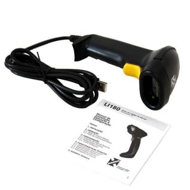 Imagem de Leitor de Código de Barras de Produtos e Boletos Bancarios 1D LI180 No