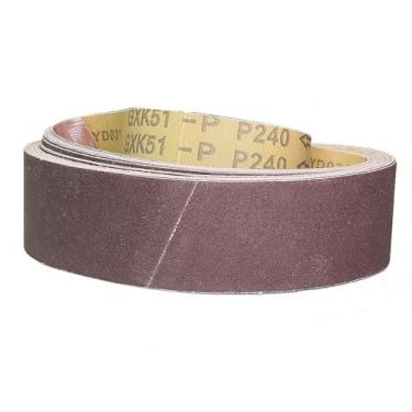 Imagem de Lixadeira de correia de roda centrífuga de borracha de 150 mm, 6 x 2 polegadas, 6 x 1 polegada, mangas de lixa 473 x 50 mm, P240 x 10 peças