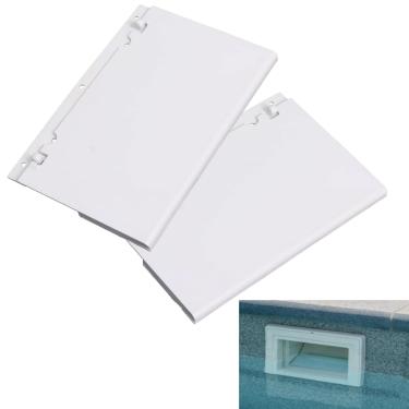 Imagem de Swess 08650-0022 Escumadeira de Piscina para Piscina Inground compatível com Pentair Sta-Rite U-3 Skimmer -8 3/8 polegadas x 5 1/8 polegadas Weir Conjunto de portão articulado (pacote com 2)