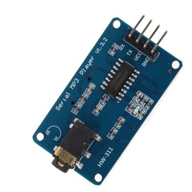 Imagem de Yunir Módulo Mp3 Player Uart Serial Retrats Music Play Board Com Soquete de Cartão de Memória para e Devido
