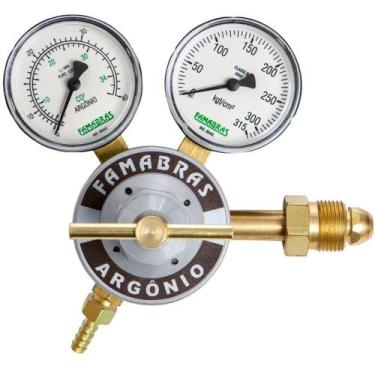 Imagem de Regulador de Pressão Cilindro Argônio 220 Kgf/Cm2 40 L/min - FAMABRAS