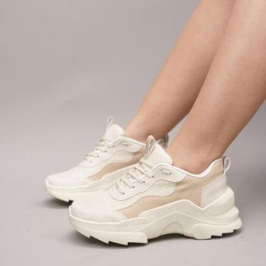 Imagem de Tênis Tratorado Feminino Sneaker Plataforma, Qualidade e Conforto Envi